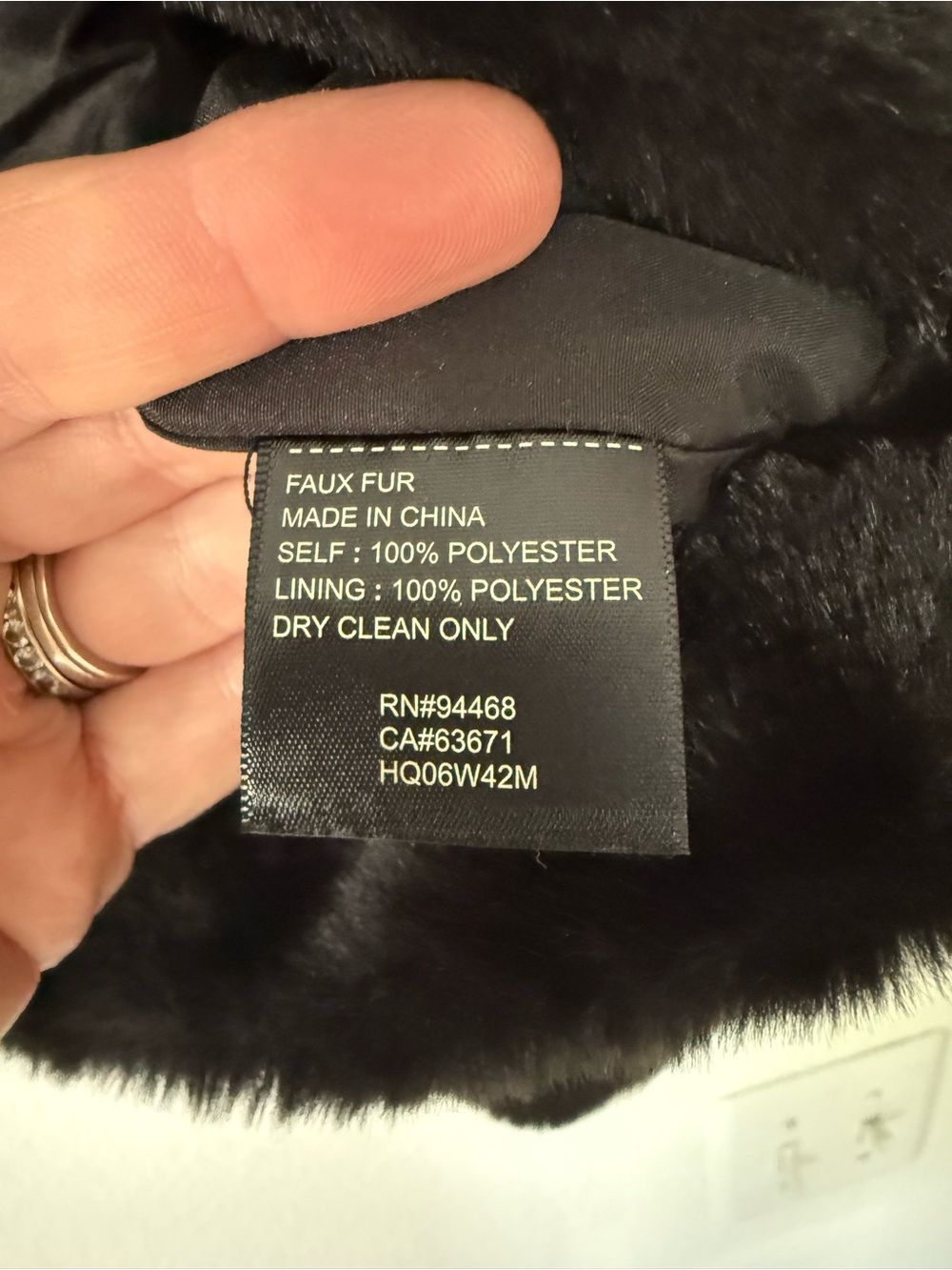 Laundry by Shelli Segal Black Faux Fur Cropped Shrug Bolero Jacket M - Picture 7 of 10